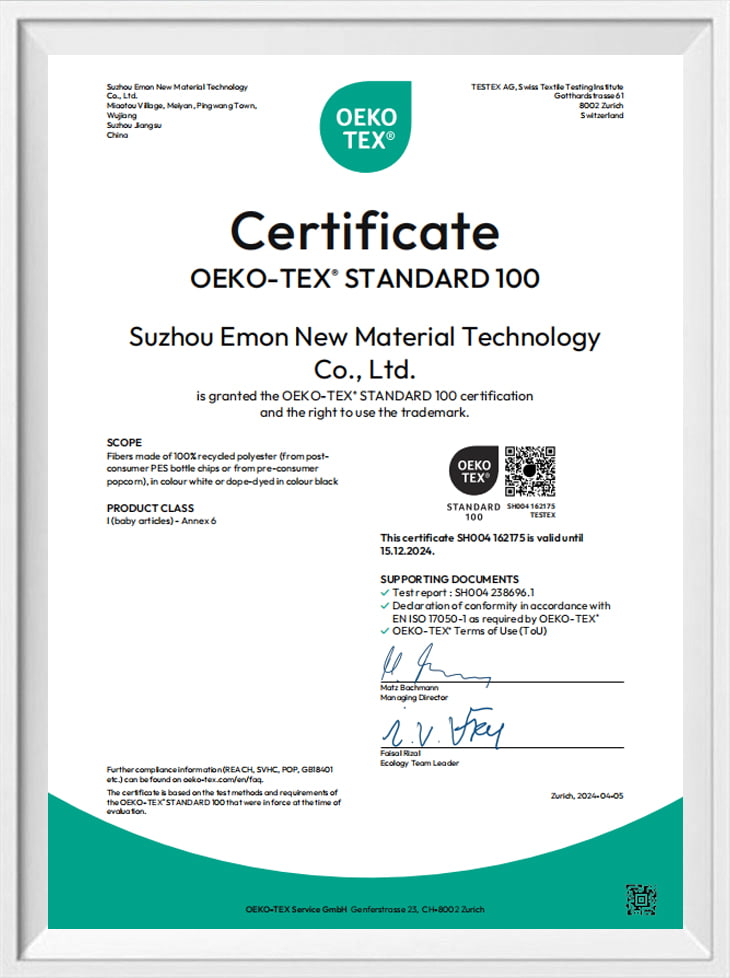 OEKO-TEX Certificate