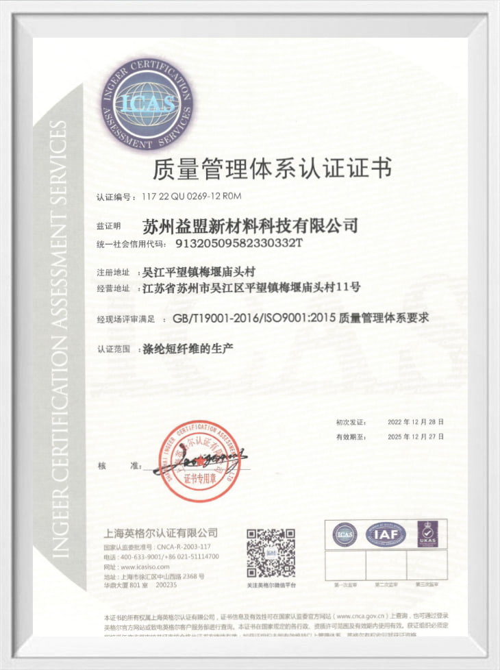 Quality Management System Certification